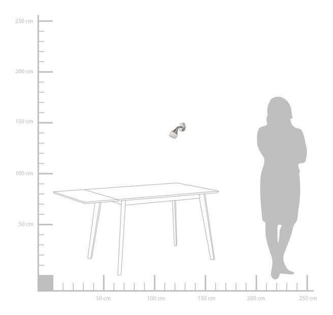 Lampă cu pandantiv Antler I (argint)