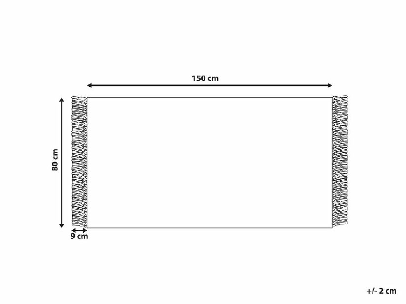 Tepih 80 x 150 cm Emir (bijela)