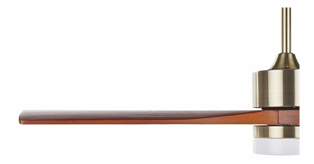 Stropný ventilátor so svetlom Angelica (mosadzná)