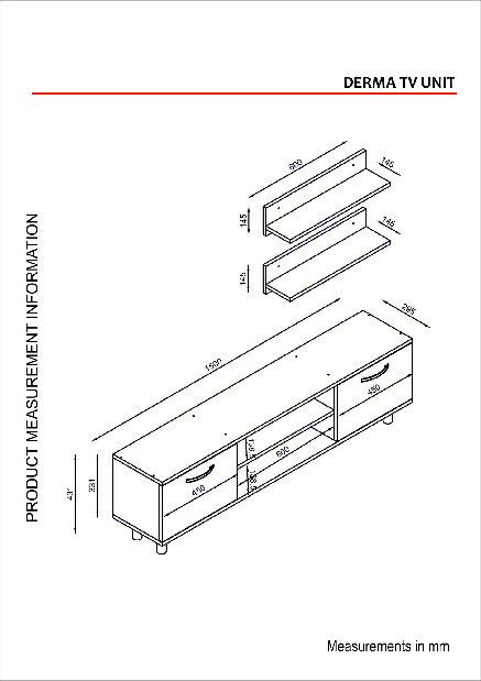 Mobilier living Danica (Alb + Nuc)