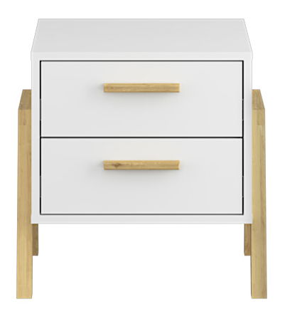 Éjjeliszekrény Berry (fehér)