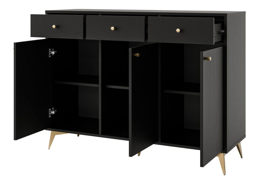 Comodă Tokyna 827 (negru)