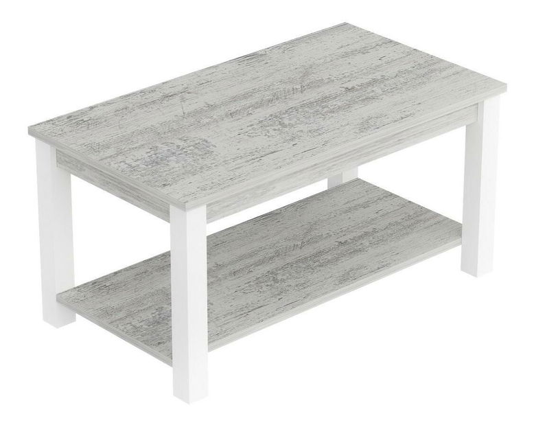 Konferenčný stolík Milasi 1 (biela + sivá) 