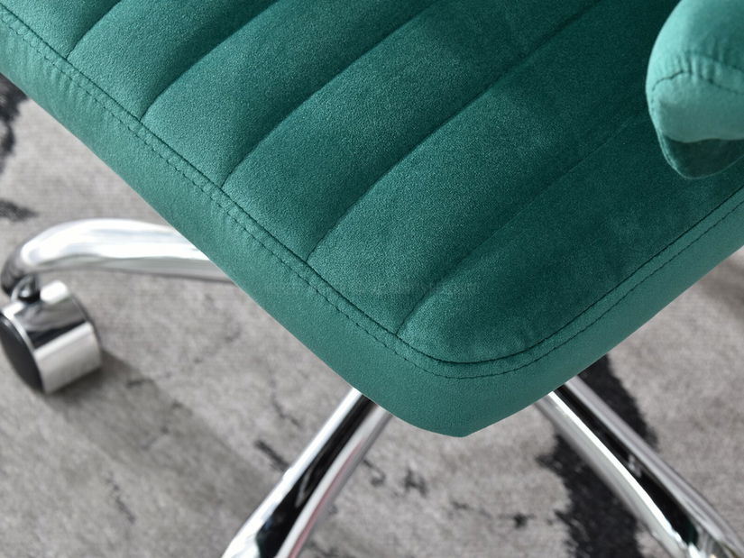 Stolička Merylyn (zelená + chrómová)