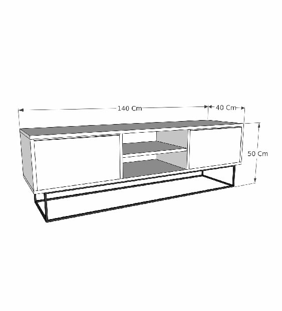 TV stolík/skrinka Esca 4