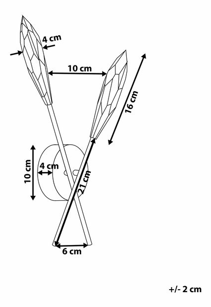 Lámpa Lisboa II (ezüst)