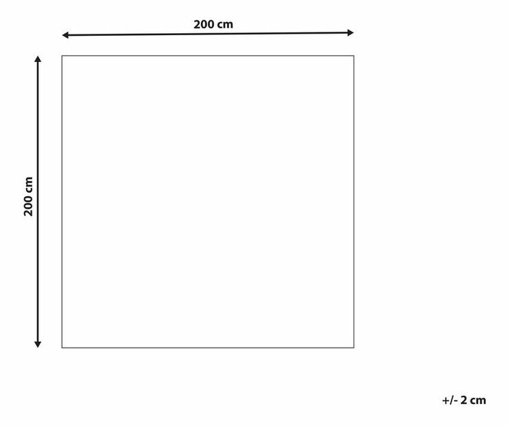 Koberec 200 x 200 cm Ermek (viacfarebná)