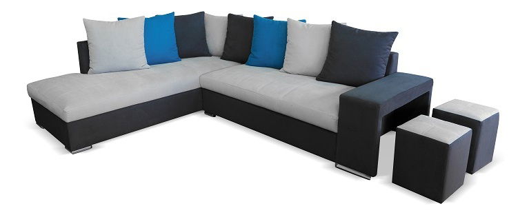 Colțar Jacelyn (Gri închis + Gri deschis) (S)