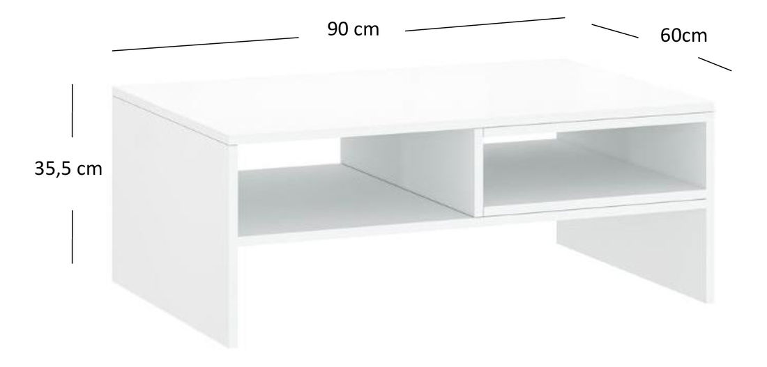 Măsuță cafea Leona (alb)