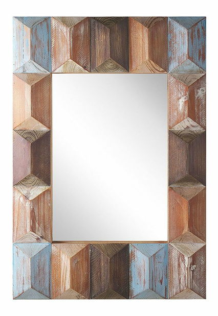 Nástenné zrkadlo Hadrian (tmavé drevo)