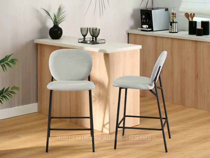 Scaun bar Aurelese (gri + negru)