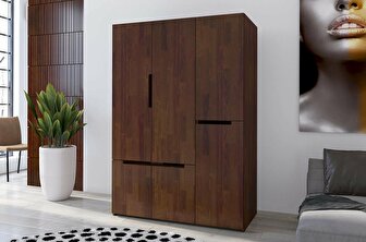 Šatníková skriňa Naturlig Larsos 3D5S (borovica)