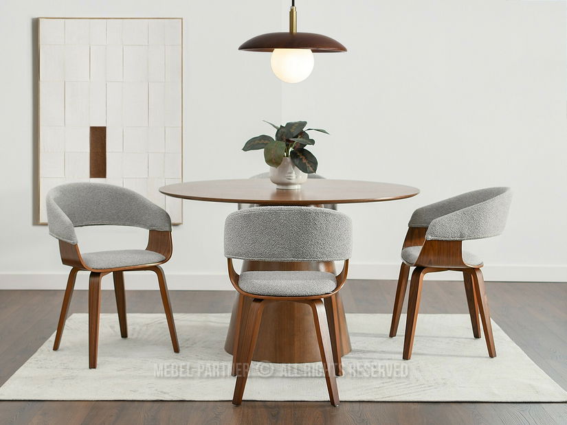 Scaun Renzo (gri + nuc)