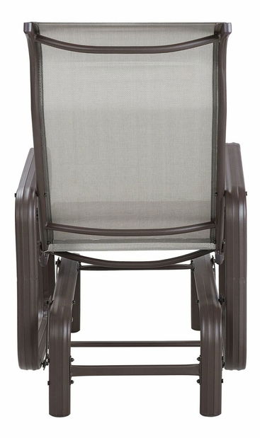 Hojdacie kreslo BORIO (hliník) (hnedá)