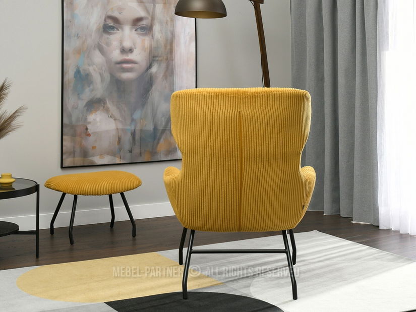 Fotel Condor (méz + fekete)