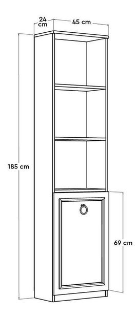 Regál Madobo 2 (biela) 