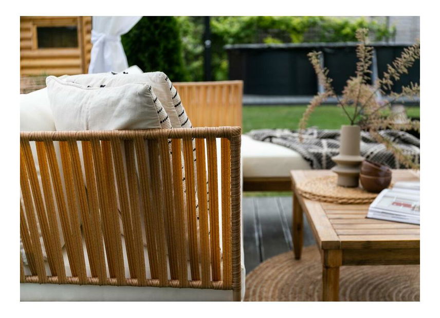 Set mobilier grădină Ruth (pentru 4 persoane) (bej + maro)