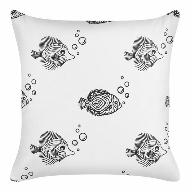 Sada 2 ozdobných vankúšov 45 x 45 cm Twed (biela)