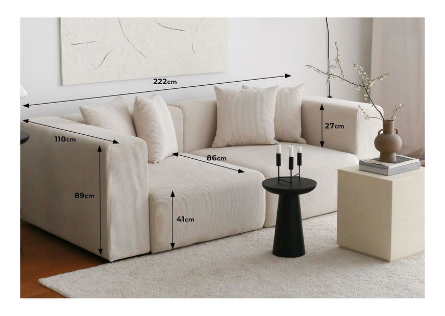 Háromszemélyes kanapé Yorky 3 (fehér)