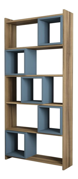 Regál Blanchet (dió + kék)