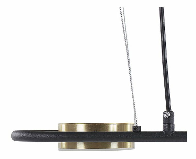 Viseća lampa Malza (crna + boja mesinga)
