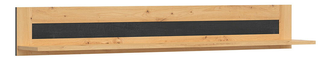 Polica Ostia POL/160 (hrast artisan + hrast crni)