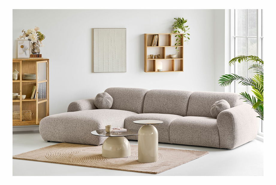 Rohová sedacia súprava (L) Cinria 1 (kamenná)