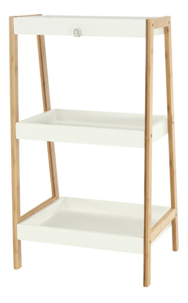 Raft Rameil R1 (bambus lăcuit + alb)