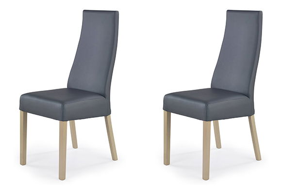 Scaun de sufragerie Kordian (Stejar sonoma + Gri) (2 buc) *vânzare stoc
