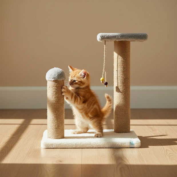 Škrabadlo pre mačky Elsie (sivá)
