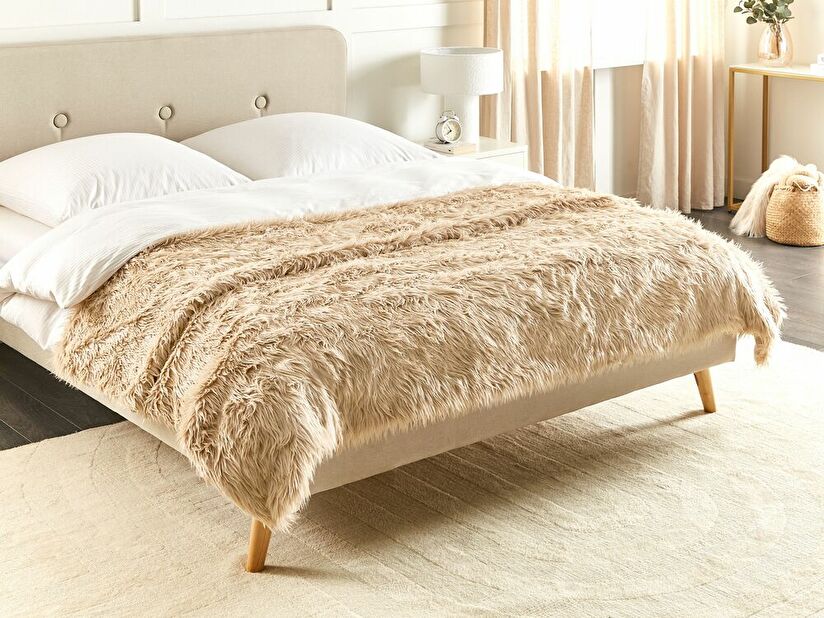 Deka 200 x 220 cm Deli (svetlohnedá)