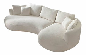 Rohová sedačka Vendy (biela) (P)