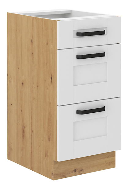 Donji ormarić Lesana 2 (bijela + hrast artisan) 40 D 3S BB 