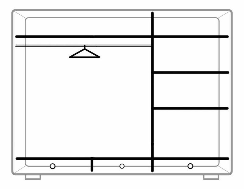 Dulap de haine Gary Typ 01 3D3S