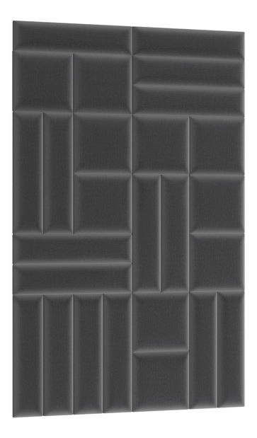 Set 26 panouri tapițate Quadra 120x195 cm (Gri)
