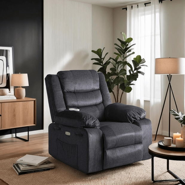 Masszázsfotel Jornaleros (sötétszürke) 