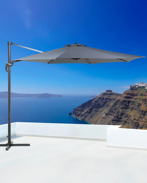 Záhradný slnečník 300 cm SAVISSI (hliník) (antracit)