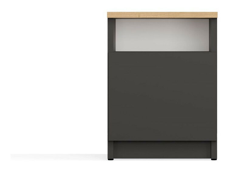 Noptieră Gustaban 2 (antracit + stejar artisan)