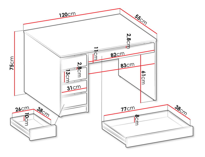 Masă PC Heron *vânzare stoc