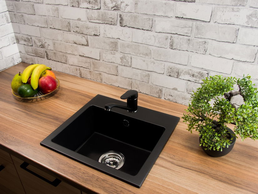 Kuhinjski sudoper Donius (crna) (bez otvora za bateriju)