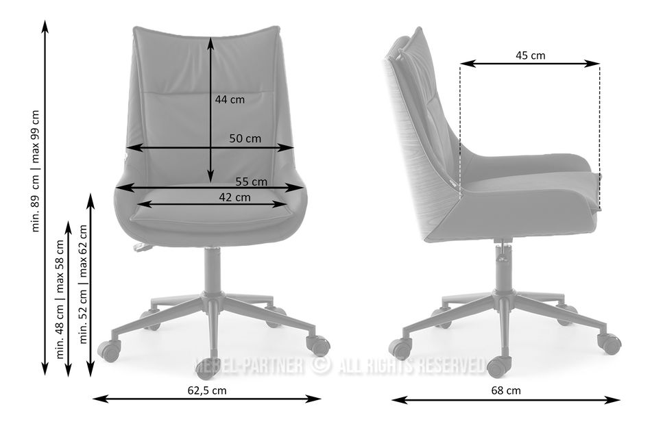 Szék Lola (szürke tölgy + szürke)