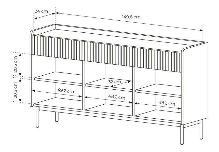 Komoda Lemenn II (bež)