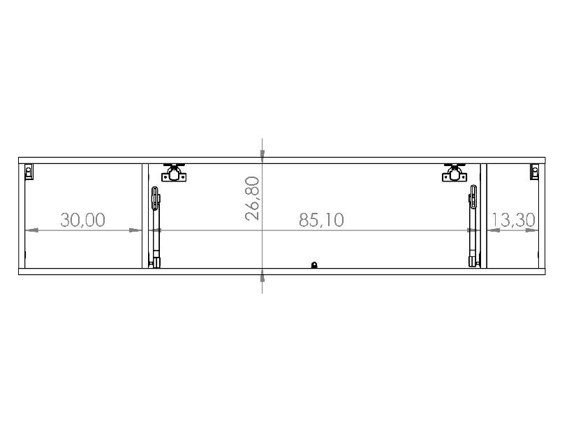 Raft suspendat Quebec POL (Negru mat)