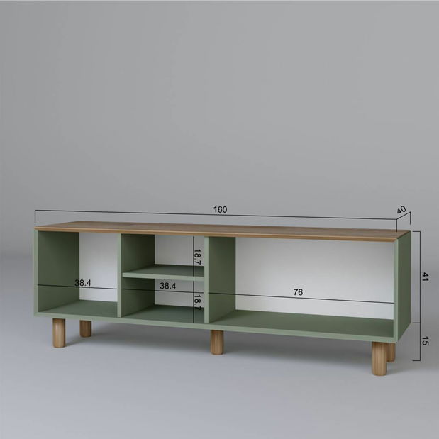 TV skrinka Bohema (zelená)