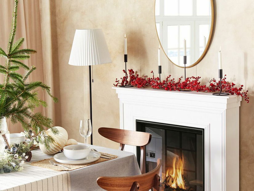 Božićni vijenac 150 cm Tiberius (crvena) 