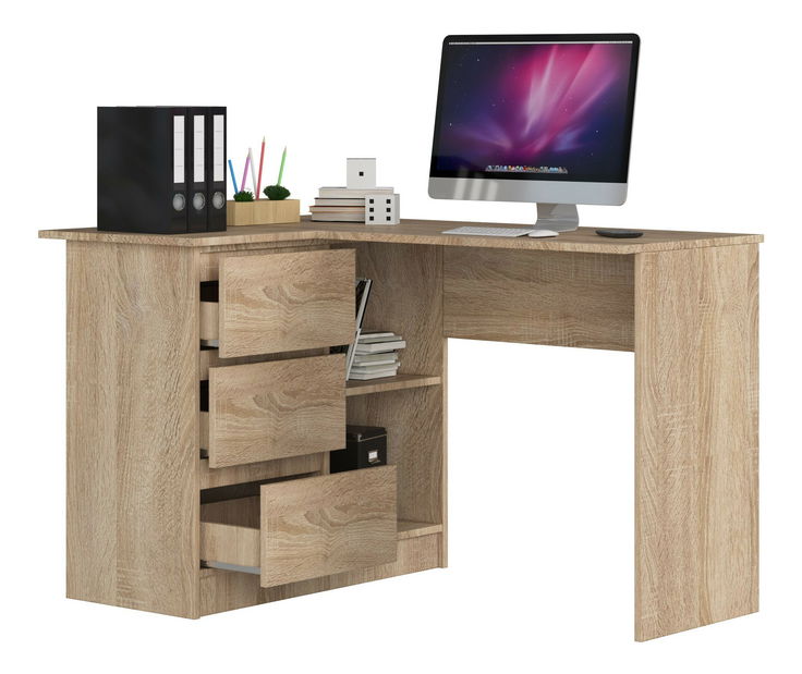 Kutni PC stolić Bodhi (hrast sonoma) (L)