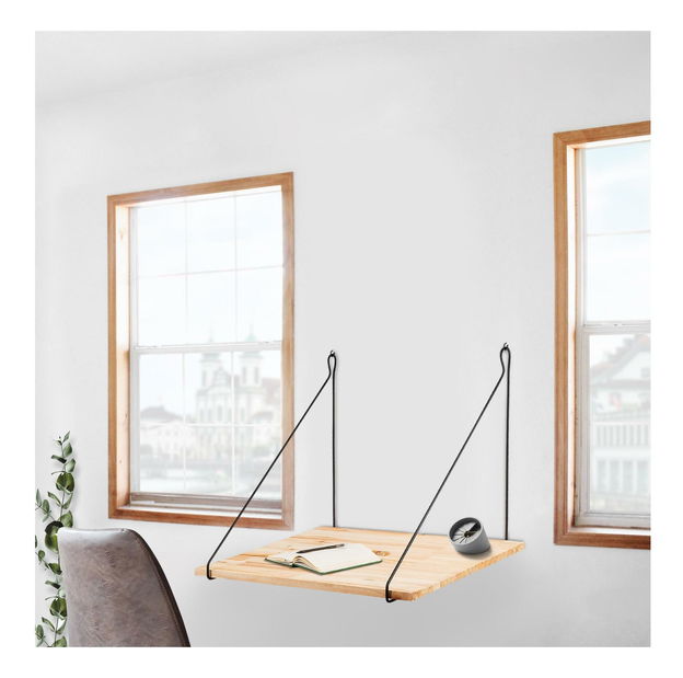 Polc Nusoma 1 (fekete + fa)