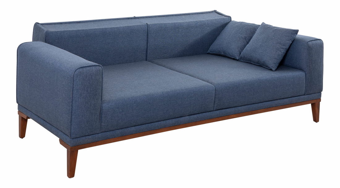 Set canapea fotoliu Lesan (albastru închis)