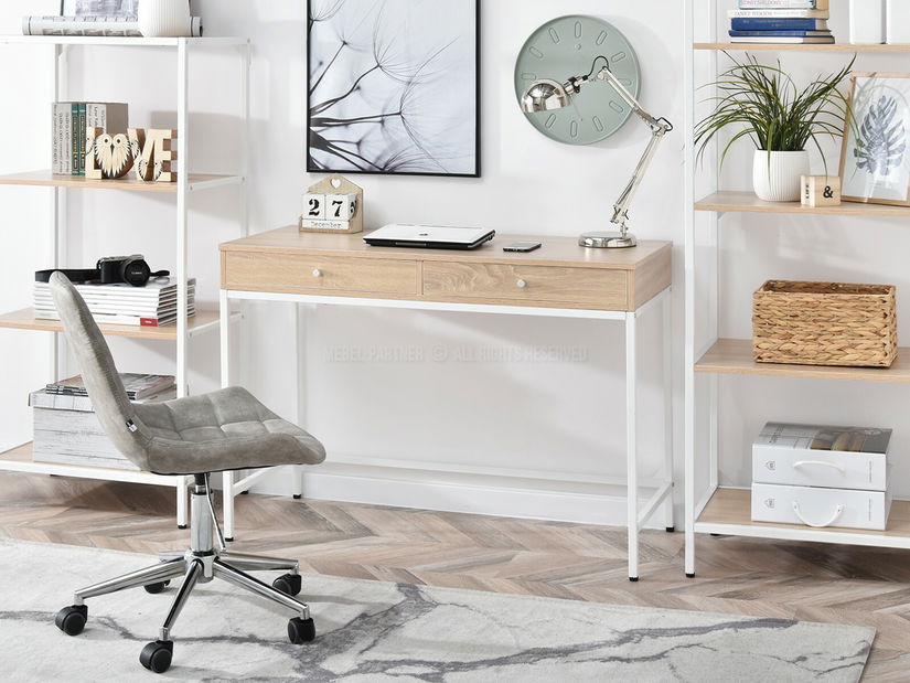 PC stolík Kaplan (dub + biela)