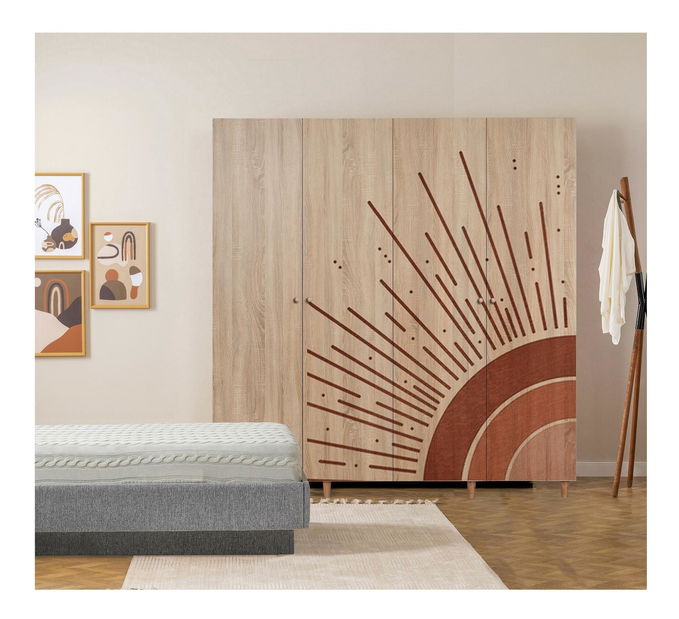 Dulap de haine London 970 (Stejar sonoma)